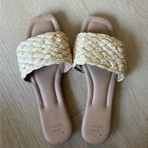 a new day Cream Woven Sandals